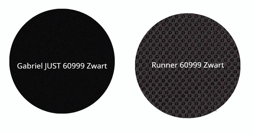 Stoffering netweave en zitvlak Gabriel JUST 60999 Zwart / Runner 60999 Zwart