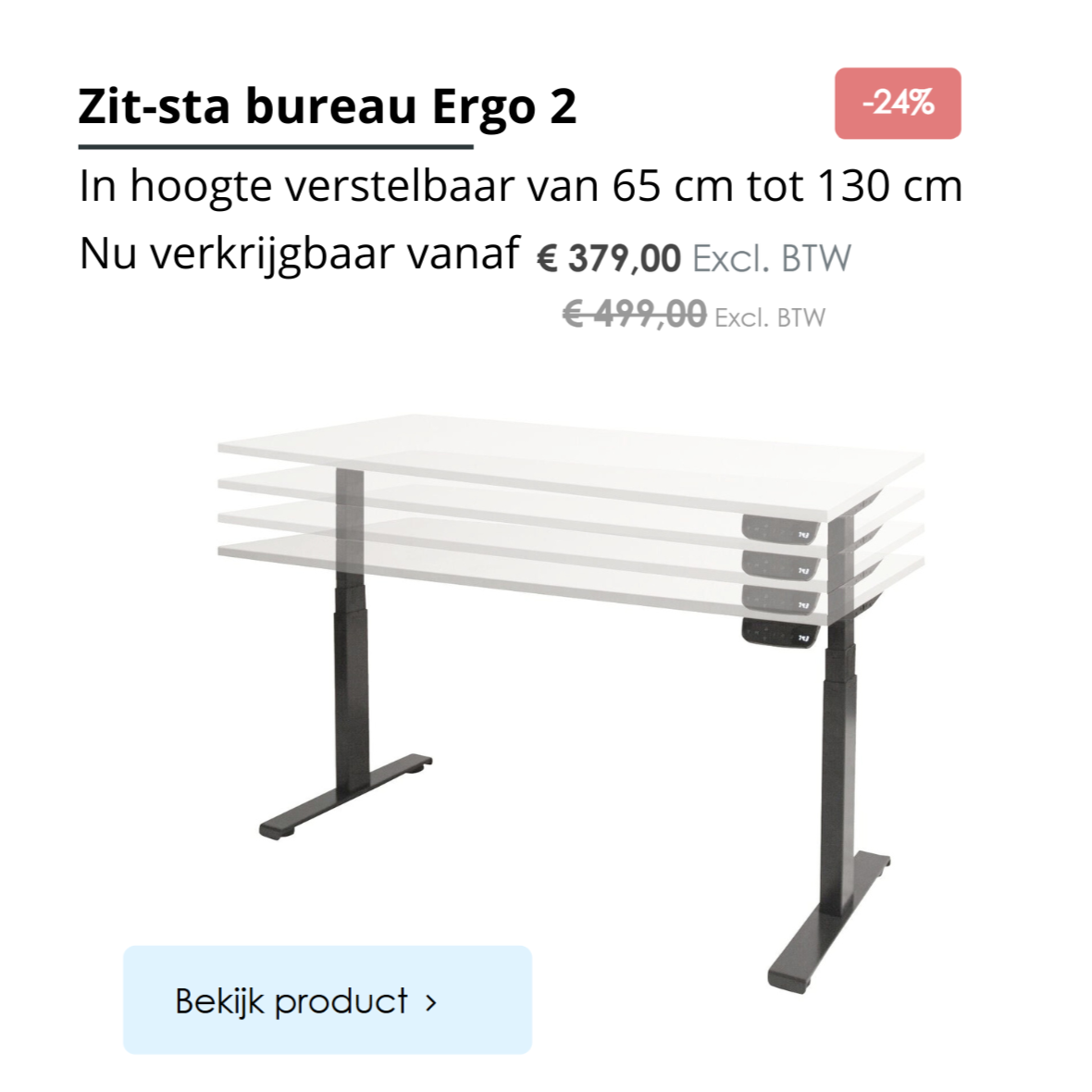 Zit-sta bureau actie